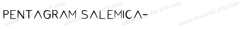 pentagram salemica字体转换